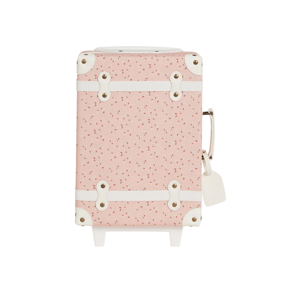 Ollie Ella See-Ya Suitcase-Pink Daisies