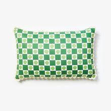 Load image into Gallery viewer, SHELL CHECK GREEN 60X40CM CUSHION
