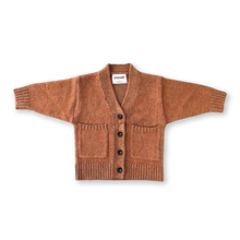 Load image into Gallery viewer, Fleck Yarn Pocket Cardigan - Tawny
