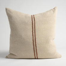 Load image into Gallery viewer, Orion Linen Cushion - Nat &amp; Choc
