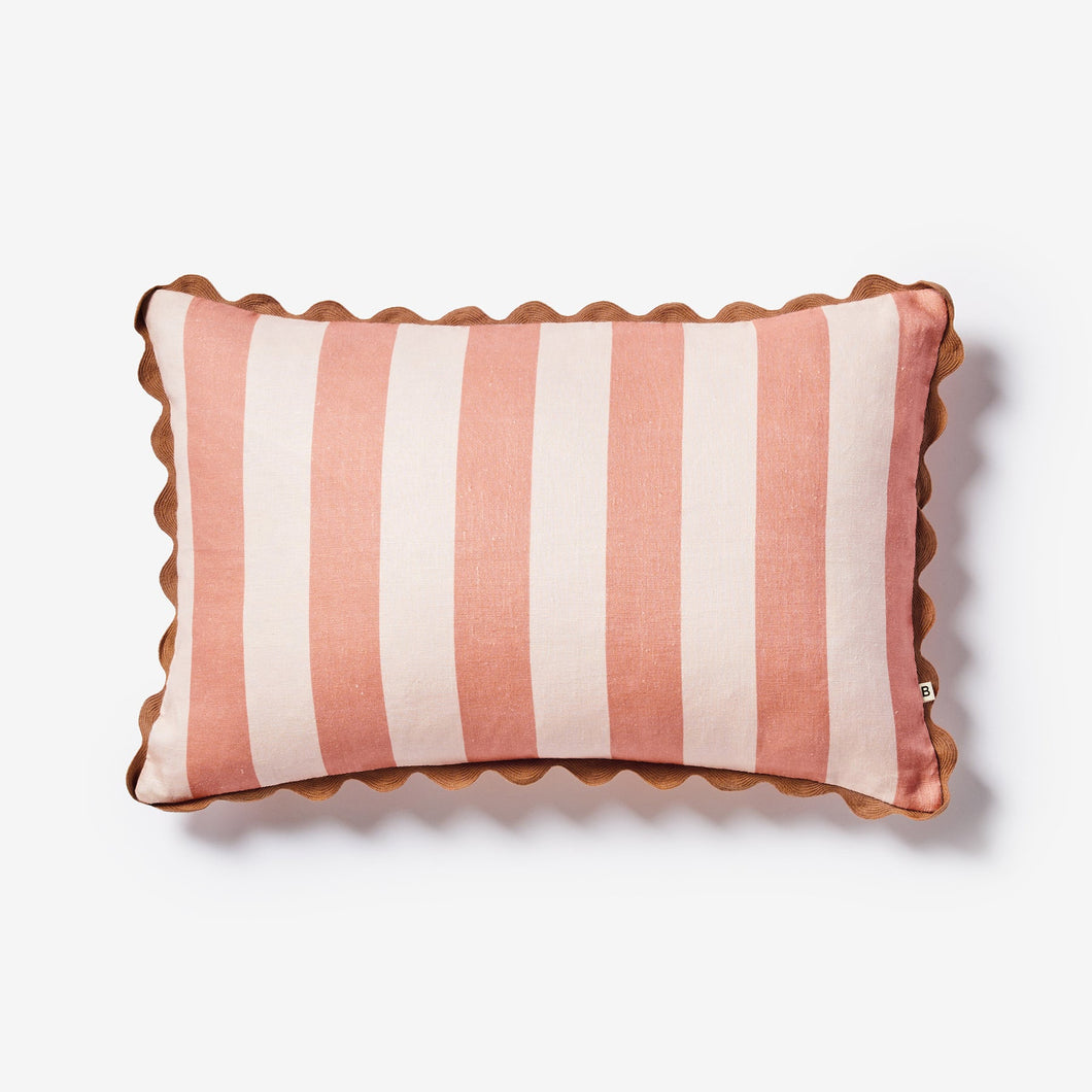 Bold Stripe Cushion - Clay