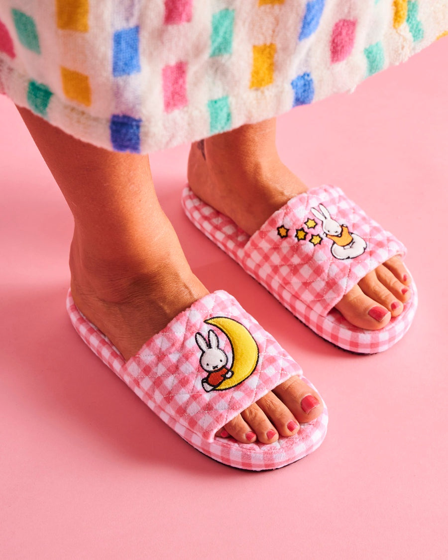 Miffy Quilted Velvet Kids Slippers