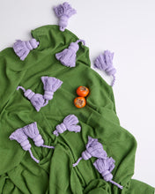 Load image into Gallery viewer, Green With Envy Tassel Throw
