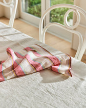 Load image into Gallery viewer, Rose Water Stripe Linen Napkin Set
