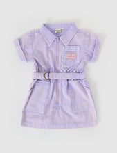 Load image into Gallery viewer, Piper Denim Belted Dress - Mauve
