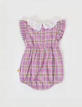 Load image into Gallery viewer, Lani Smocked Romper - Mauve Check
