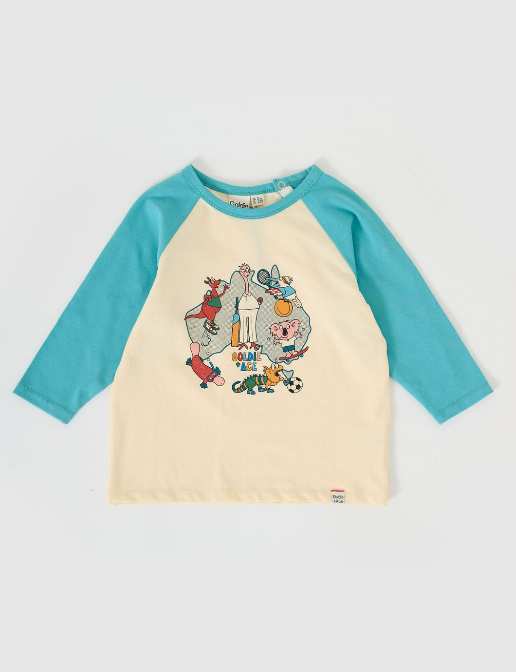 Team Goldie Raglan Long Sleeve Top