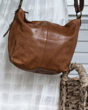 Load image into Gallery viewer, Sahaja Slouchy Leather Bag - Dark Cognac
