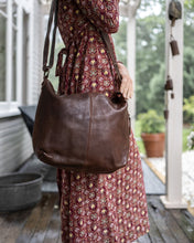 Load image into Gallery viewer, Sahaja Slouchy Leather Bag - Dark Cognac
