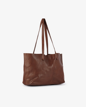 Load image into Gallery viewer, Akasha Leather Tote - Dark Cognac
