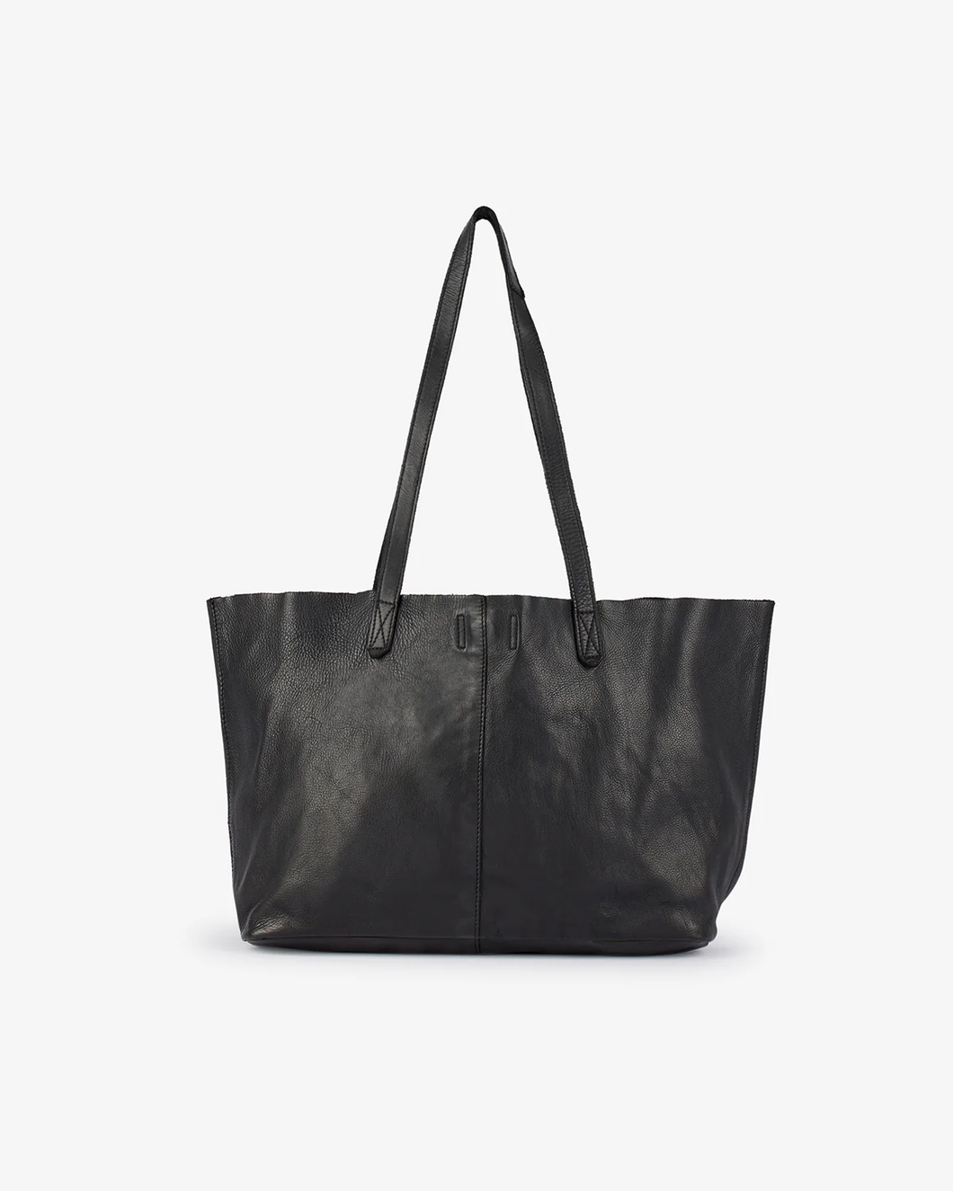 Akasha Leather Tote - Black