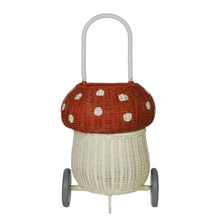 Load image into Gallery viewer, RATTAN MUSHROOM LUGGY red
